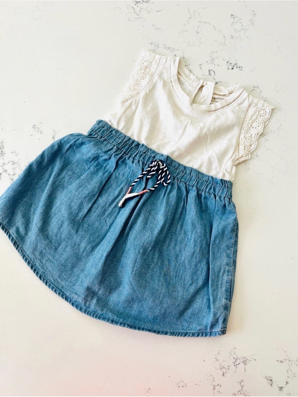 Jessica Simpson cap eyelet sleeve dress size 18m
